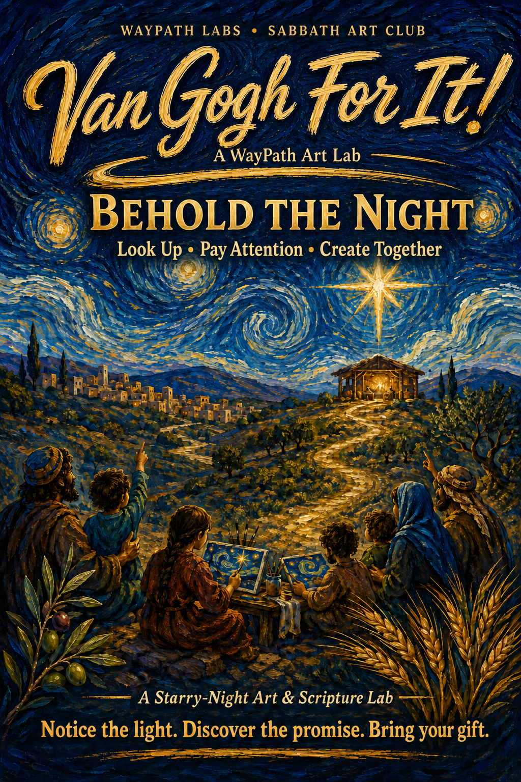 Van Gogh For It! Behold the Night full painted family cover